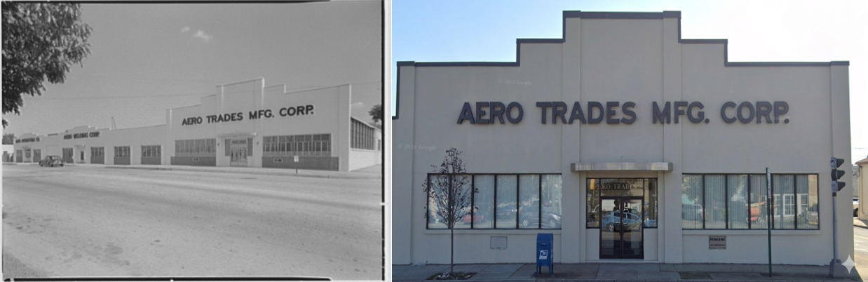 Facility exterior and historic photo